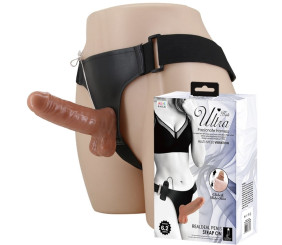 16 cm Yeni Nesil Belden Bağlamalı İçi Dolu Titreşimli Strapon Penis