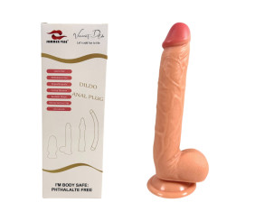 27 cm Ekstra Uzun Realistik Dokulu Ten Rengi Vantuzlu Dildo Penis – Vincent