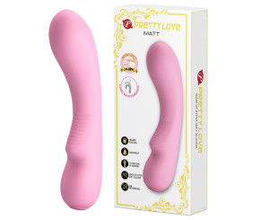 12 Fonksiyonlu USB Şarjlı Yumuşak Silikon Vibratör - Matt (Pembe)