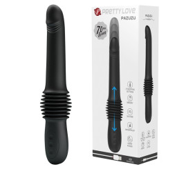 3 Kademeli Hafızalı İleri-Geri Hareketli USB Şarjlı Vibratör – Pazuzu (Siyah)