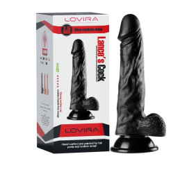 19,5 cm Realistik Dokulu Vantuzlu Dildo Penis – Siyah 19,5 cm Realistik Dokulu Vantuzlu Dildo Penis – Siyah