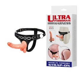 15.7 cm Belden Bağlamalı Gerçekçi Strap-On – Ultra Harness