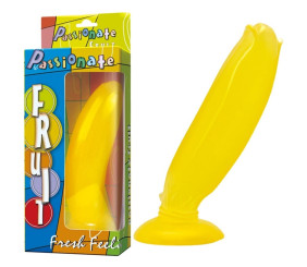 17 cm Vantuzlu Muz Şeklinde Silikon Anal Plug