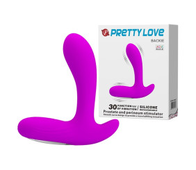 USB Şarjlı 30 Modlu Titreşimli Prostat Vibratör ve Anal Plug Mor