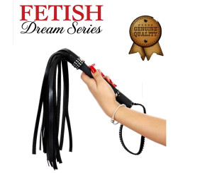 Fetiş Deri Flogger BDSM Kırbaç – Siyah