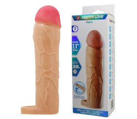 Extended 5 cm Uzatmalı Halkalı Gerçekçi Penis Kılıfı – Hani