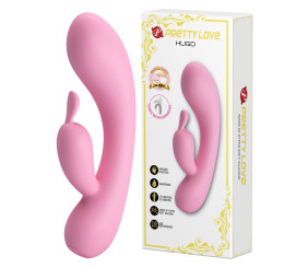 12 Fonksiyonlu USB Şarjlı Çift Uyarımlı Tavşan Vibratör - Hugo (Pembe) 12 Fonksiyonlu USB Şarjlı Çift Uyarımlı Tavşan Vibratör - Hugo (Pembe)