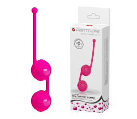 Çift Toplu Silikon Kegel Topu – Tighten Up III (Füşya)
