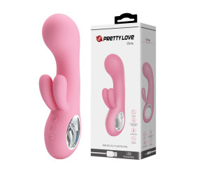 7 Fonksiyonlu 5 Hız Kademeli USB Şarjlı Rabbit G-Nokta Vibratörü – Chris (Pembe)