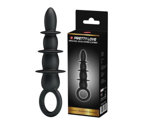 13,2 cm Vantuzlu Halkalı Anal Alıştırıcı Tıkaç