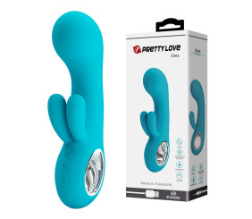 7 Fonksiyonlu 5 Hız Kademeli USB Şarjlı Rabbit G-Nokta Vibratörü – Chris (Mavi)