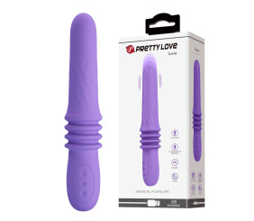 12 Fonksiyonlu USB Şarjlı İleri Geri Hareketli Vibratör - Susie (Mor) 12 Fonksiyonlu USB Şarjlı İleri Geri Hareketli Vibratör - Susie (Mor)