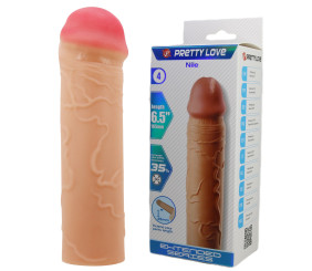 Extended 2.5 cm Uzatmalı Gerçekçi Penis Kılıfı – Nile