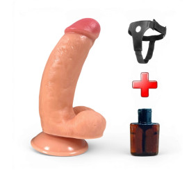 18 cm Ten Rengi Belden Bağlamalı Vantuzlu Dildo Penis – Danny