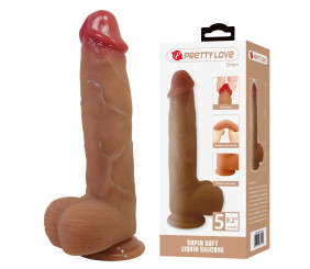 23,5 cm Süper Yumuşak Gerçekçi Silikon Dildo Penis – Orton